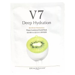 Маски для лица Тканевая BIOAOUA  V 7 Deep Hydration Kiwifruit Moisturizes