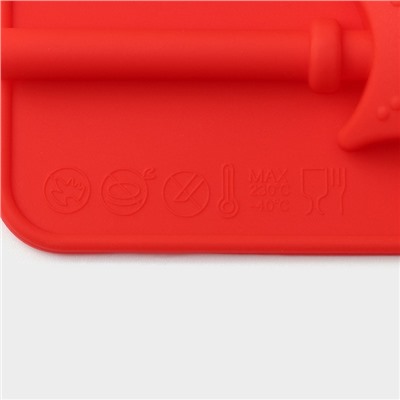 Форма для леденцов Доляна «Звездочёт», силикон, 9,5×24×1 см, 6 ячеек (4,2×3,8 см), с палочками, цвет МИКС