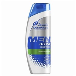 Шампунь Head&shoulders Men ultra Sport Fresh с освежающей мятой 400мл.