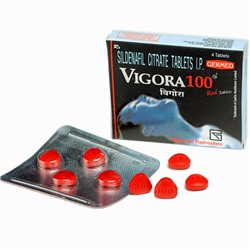 Vigore 100 Red Tablet Sildenafil (100mg)