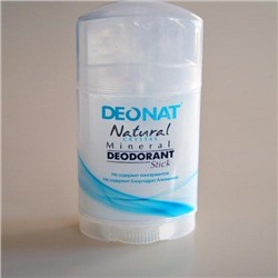 Дезодорант-Кристалл "ДеоНат", стик цельный, плоский, вывинчивающийся (twist-up) , 100 гр.