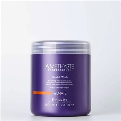 Маска бархатистая для сухих и поврежденных волос Amethyste HYDRATE Farmavita 1000 мл