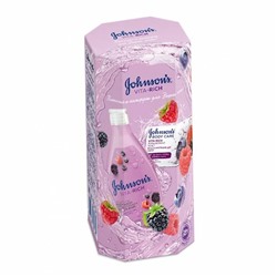 Johnson's® Vita-Rich Набор: Гель д/душа с экстрактом Малины Восст. 250 мл + Мыло лес.ягоды