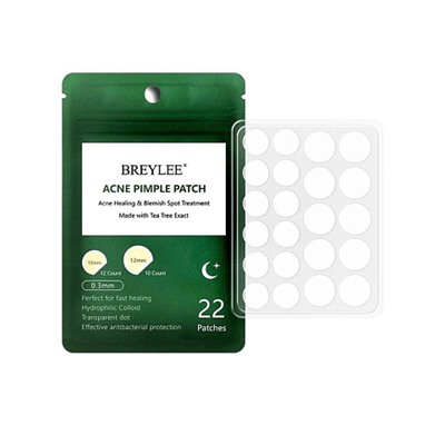 BREYLEE Пластырь от прыщей ACNE PIMPLE PATCH 22шт