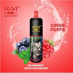 R&M Legend 10000 затяжек BLUEBERRY SOUR RASPBERRY 2%