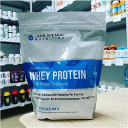 Whey Protein, Шоколад, 907 г (25 порций) Lake Avenue Nutrition, США 907г.