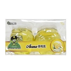 Гелевый освежитель воздуха для комнаты "Aroma Cupid" (желе, лимон) 120 г х 2 шт.
