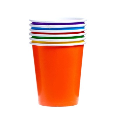 Набор бумажных стаканов «Разноцвет», 205 мл, 6 шт
