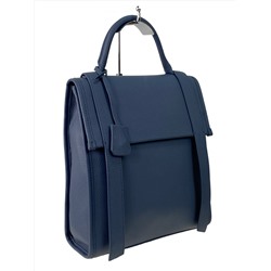 Женский рюкзак из натуральной кожи, цвет синий