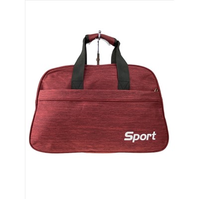 Дорожно-спортивная сумка из текстиля, цвет бордовый