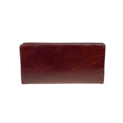 Женское портмоне из натуральной кожи, цвет шоколад