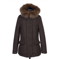 05-0611 Куртка зимняя Scandinavia (Синтепон 300) Плащевка Темно-коричневый