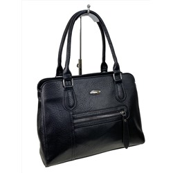 Женская классическа сумка из искусственной кожи, цвет черный