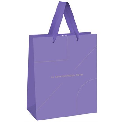 Пакет бумажный 18х23х10 см "Monocolor. Lavender" MS_51887 (354620) MESHU {Китай}