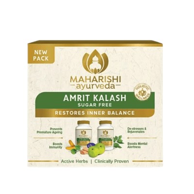 Амрит Калаш Махариши без сахара, Amrit Kalash Sugar Free, Maharishi Ayurveda tablets, 120 таб