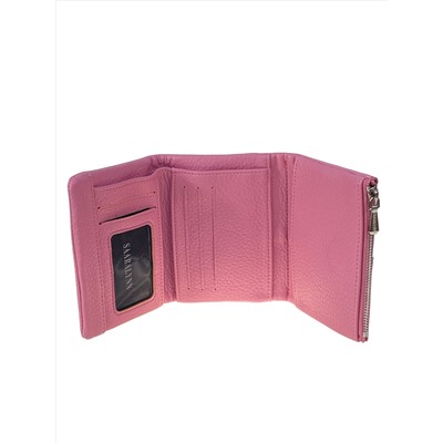 Женское портмоне из искусственной кожи, цвет розовый