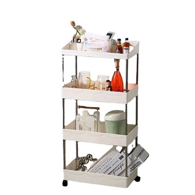 Этажерка на колесиках 4 полки Bathroom Rack 86х39х12,5см Арт. XYX-2020