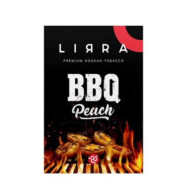 Табак для кальяна Lirra - BBQ peach (Барбекю персик) - 50гр.