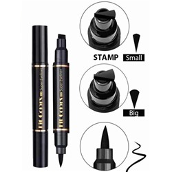 Подводка черная 2в1 Fit Colors Super Eyeliner №02 штамп узкий