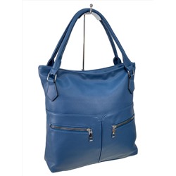 Женская сумка из искусственной кожи, цвет синий