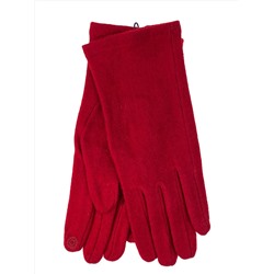 Женские демисезонные перчатки из хлопка, цвет красный