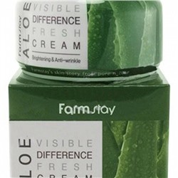 Крем для Лица Farm Stay Увлажняющий с экстрактом алоэ Visible Difference Fresh Cream Aloe 100 мл (КОРЕЯ ОРИГИНАЛ) (7350)