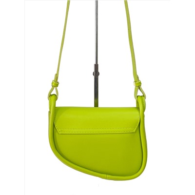 Женская сумка-седло из искусственной кожи, цвет зеленый
