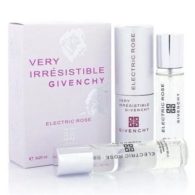 GIVENCHY VERY IRRESISTIBLE ELECTRIC ROSE FOR WOMEN EDT 3x20ml