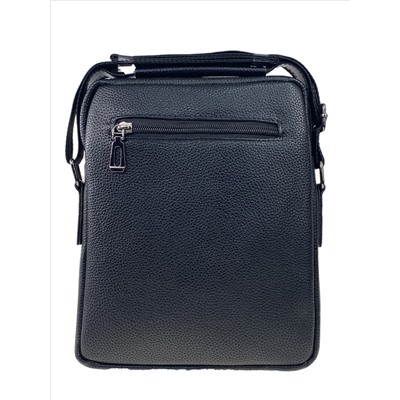 Мужская сумка-планшет из экокожи, чёрная