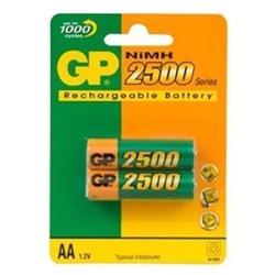 Аккумулятор GP R06 (2500 mah) 250AAHC BL-2 NiMH {Китай}