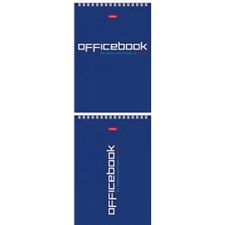Блокнот на спирали А5 80л клетка "Office Book" с жесткой подложкой (076920) Хатбер {Россия}