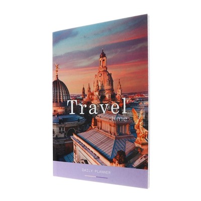 Ежедневник недатированный на склейке А5 64 листов, мягкая обложка "Travel"