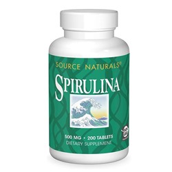 Spirulina 500mg (6 таблеток) Sourse Naturals, США капсулы 200