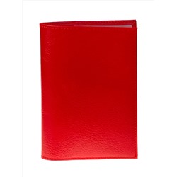 Обложка для паспорта из натуральной кожи, цвет красный