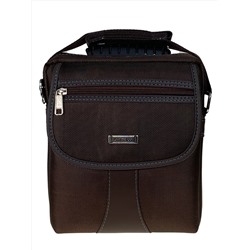 Мужская сумка из текстиля, цвет коричневый