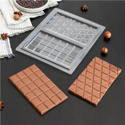 Форма для шоколада и конфет «Плитка шоколада», 26,5×21 см