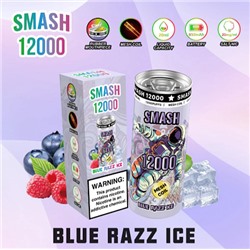 SMASH 12000 затяжек BLUE RAZZ ICE, 2%