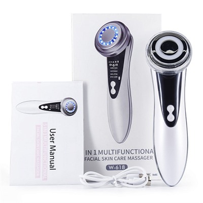 Массажер для омоложения и подтяжки лица Multifunctional Facial Skin Care Massager W-618