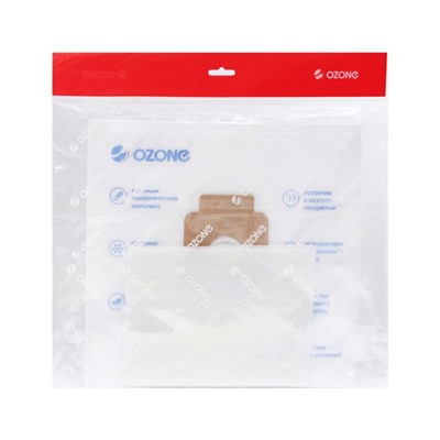Мешок-пылесборник XXL-59 Ozone синтетические для пылесоса, 12 шт + 2 микрофильтра
