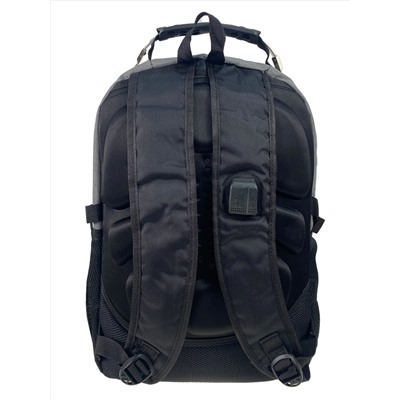 Мужской рюкзак из текстиля ,цвет черный/серый