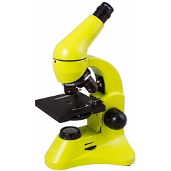 Микроскоп Rainbow 50L PLUS Lime-Лайм 69054 (увеличение от 64 до 1280 крат; объективы 4х,10х,40х; окуляр WF16х, набор для опытов К50), (Levenhuk, 2021)