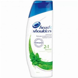 Шампунь и бальзам Head and Shoulders 2в1 Ментол 400ml