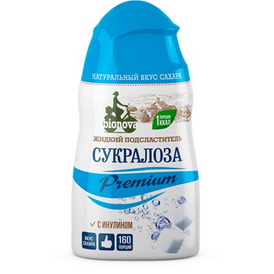 Жидкий сахарозаменитель Сукралоза Premium Bionova® 80 г