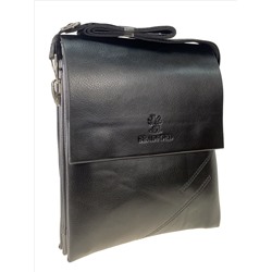Мужская сумка-планшет из гладкой экокожи, цвет чёрный