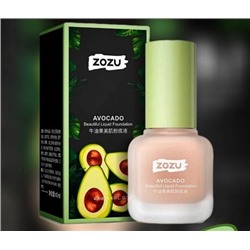 ZOZU Тональный крем для лица AVOCADO Beautiful Liquid Foundation (оттенок 01) 40 мл