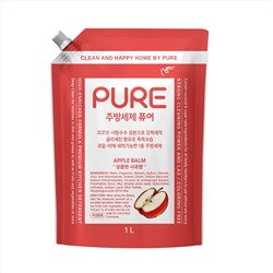 Средство PURE APPLE BALM для мытья посуды «Яблоко» (концентрированное) 1 л, мягкая упаковка с крышкой