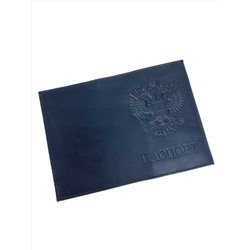Обложка на паспорт из натуральной кожи, цвет черный