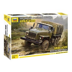 Сборная Модель 1:72 Российский армейский грузовик "Урал" 4320 5050, (Звезда)