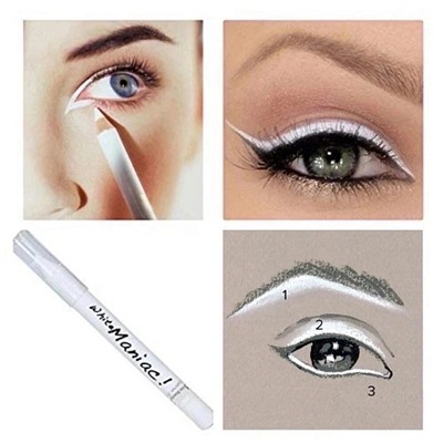 Карандаш для глаз Kiss Beauty Eyeliner 3in1 White Maniac