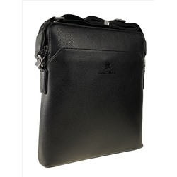 Мужская сумка-планшет из натуральной кожи, чёрная